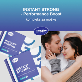 3x INSTANT STRONG – Performance Boost, kompleks za moške, skupaj 45 kapsul