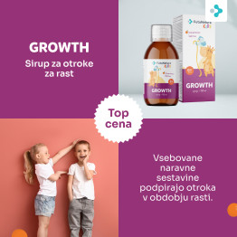 3x GROWTH – Sirup za otroke v obdobju rasti, skupaj 450 ml