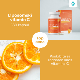 3x Liposomski vitamin C 1200 mg, skupaj 540 kapsul
