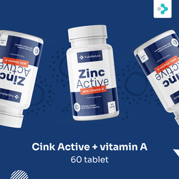 3x Cink Active + vitamin A, skupaj 180 tablet