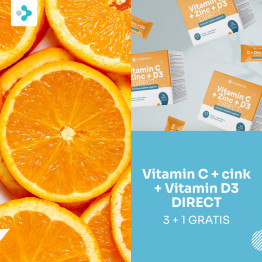 Vitamin C 500 + Cink + D3 DIRECT, 30 vrečk