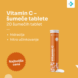Vitamin C – šumeče tablete, 20 šumečih tablet