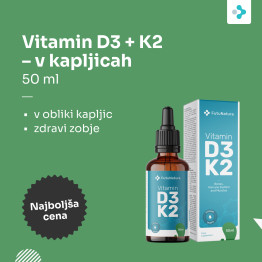 Vitamin D3 + K2 – v kapljicah, 50 ml