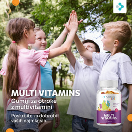 3x MULTI VITAMINS – Gumiji za otroke z multivitamini, skupaj 360 gumi bonbonov