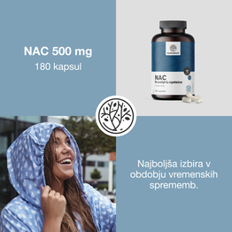 3x NAC 500 mg, skupaj 540 kapsul