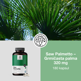 3x Saw Palmetto – Grmičasta palma 320 mg, skupaj 540 kapsul