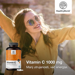 Vitamin C 1000 mg – s šipkom in bioflavonoidi, 180 tablet