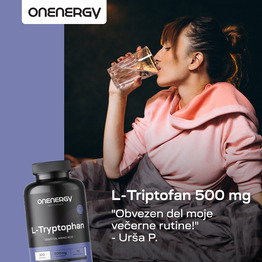 3x L-Triptofan 500 mg, skupaj 900 kapsul