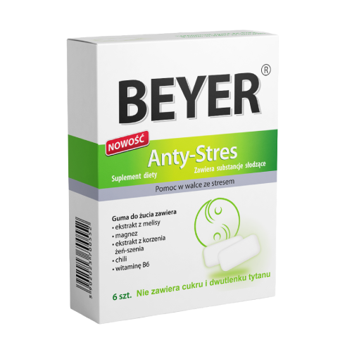 Žvečilni gumiji za sprostitev, 6 žvečilnih gumijev