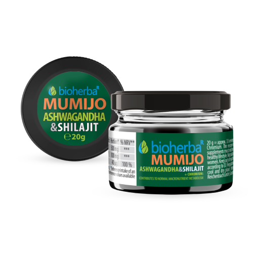 Shilajit (Mumijo) smola z ašvagando, 20 g