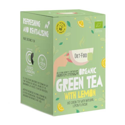 BIO Zeleni čaj z limono, 20 x 2 g