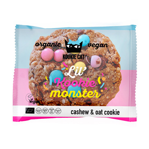 BIO Kookie Cat piškot –  vanilija & pisani bonboni