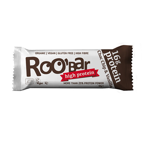 BIO Roobar proteinska ploščica – čokolada & vanilja