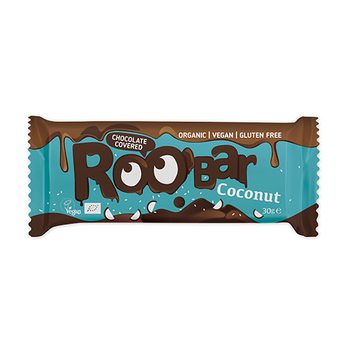 BIO Roobar veganska ploščica  – kokos & čokolada