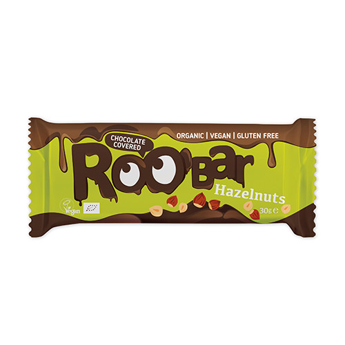 BIO Roobar veganska ploščica – lešnik & čokolada