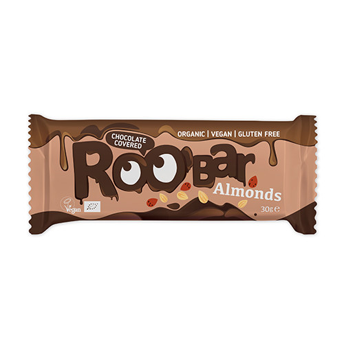 BIO Roobar veganska ploščica – mandelj & čokolada