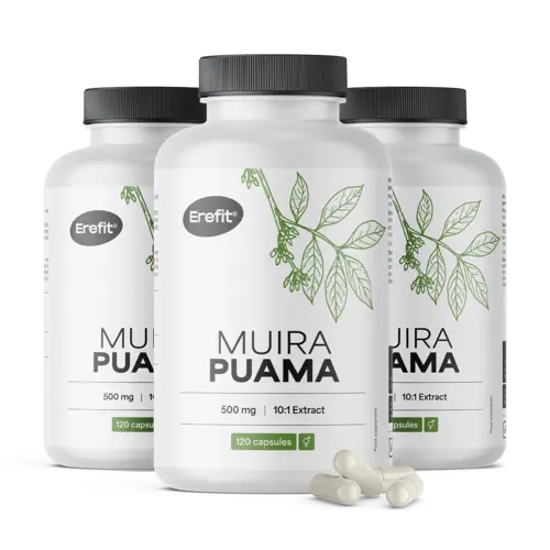 3x Muira Puama 5000 mg, skupaj 360 kapsul