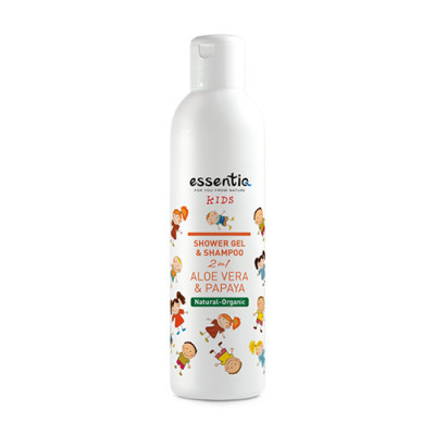 Naravni otroški gel za prhanje in šampon – aloe vera & papaja