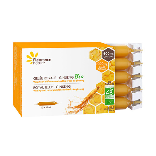 BIO matični mleček in ginseng v ampulah