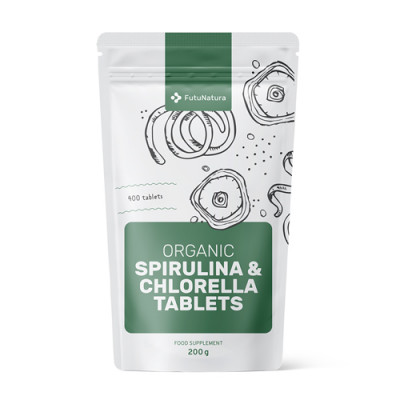 Spirulina + Chlorella tablete