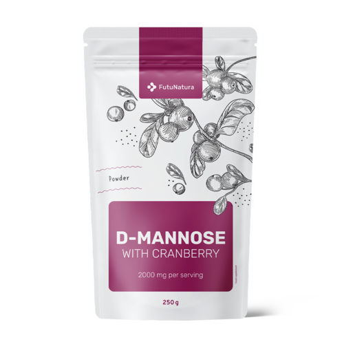 D-manoza z brusnico, 250 g