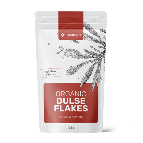 BIO Dulse kosmiči – 100 % listi alge dulse, 125 g