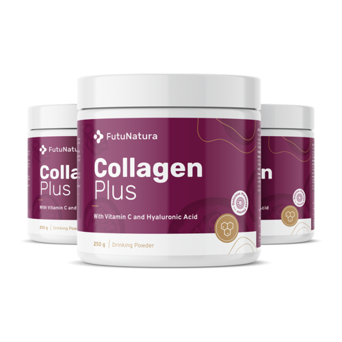 3x Kolagen + vitamin C + hialuronska kislina, skupaj 750 g
