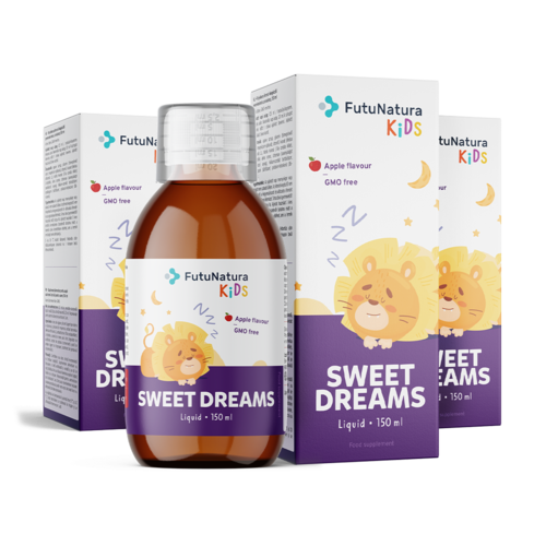 3x Sweet Dreams – Tekoče prehransko dopolnilo za otroke za spanje, skupaj 450 ml