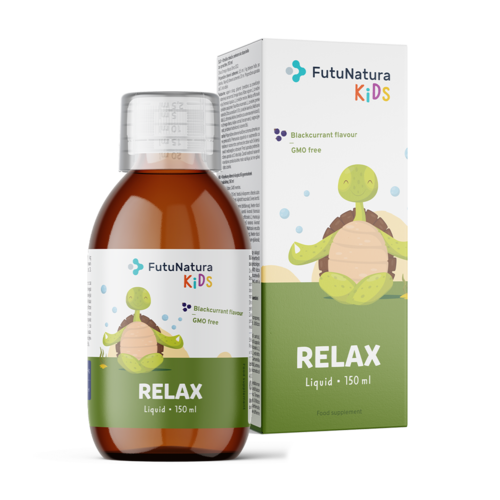 Relax – Tekoče prehransko dopolnilo za otroke za sprostitev, 150 ml