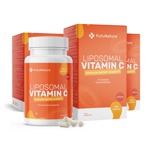 3x Liposomski vitamin C 1200 mg, skupaj 540 kapsul