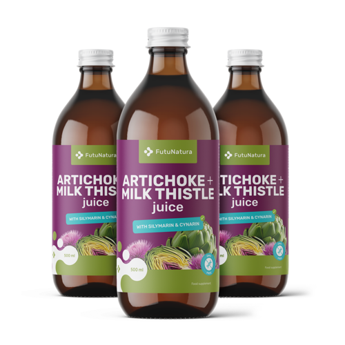 3x Sok z artičoko in pegastim badljem, skupaj 1500 ml