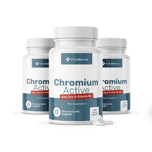 3x Krom Active, skupaj 1095 mikro tablet