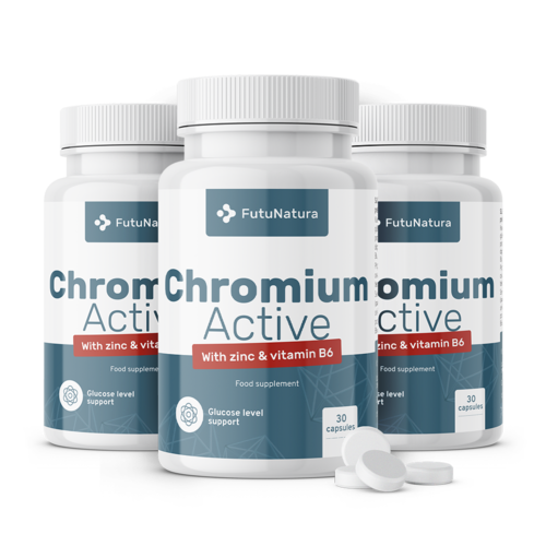 3x Krom Active, skupaj 1095 mikro tablet