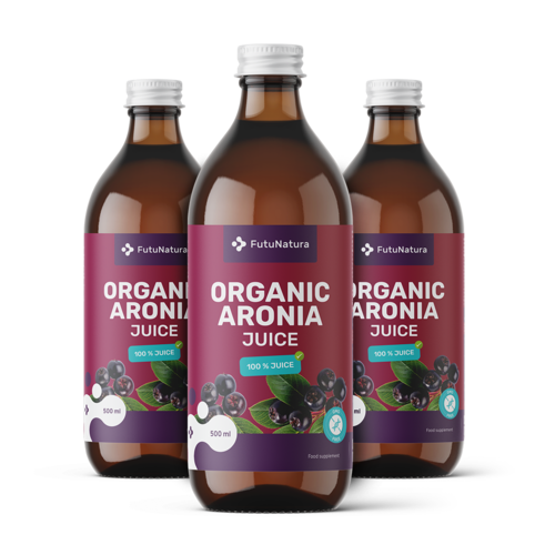 3x BIO Sok aronije, skupaj 1500 ml
