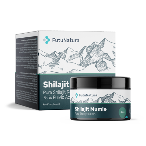 Shilajit Mumie smola – 75 % fulvične kisline, 30 g