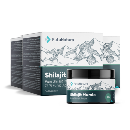 3x Shilajit Mumie smola – 75 % fulvične kisline, skupaj 90 g