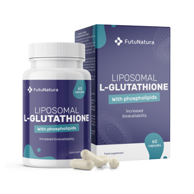 Liposomski L-glutation v kapsulah