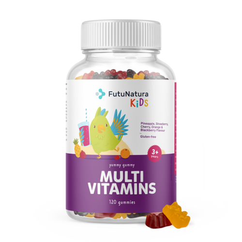 MULTI VITAMINS – Gumiji za otroke z multivitamini, 120 gumi bonbonov