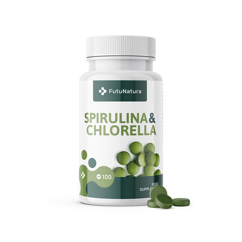 Alge Spirulina in Chlorella