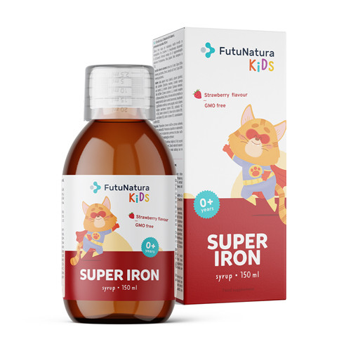 Super Iron: Železo + B vitamini, sirup za otroke
