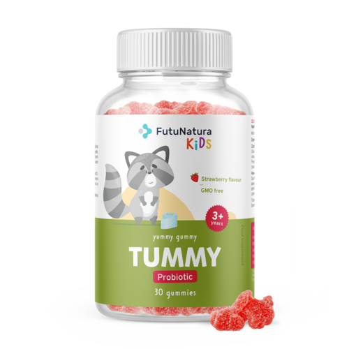 TUMMY – Gumiji za otroke za prebavo, 30 gumi bonbonov