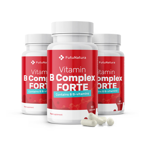 3x Vitamin B kompleks FORTE, skupaj 270 kapsul