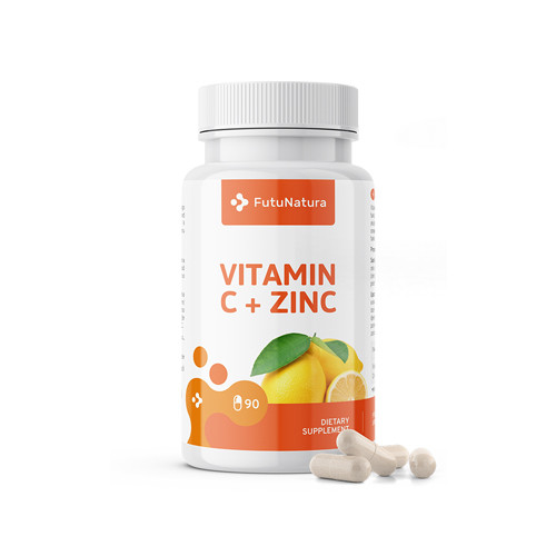 Vitamin C + Cink, 90 kapsul