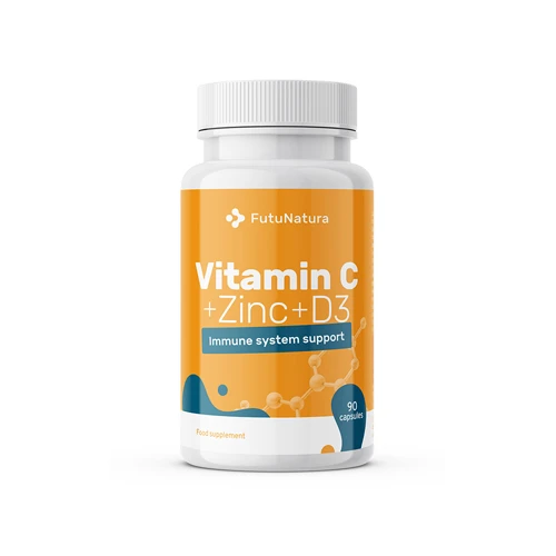Vitamin C + cink + vitamin D3