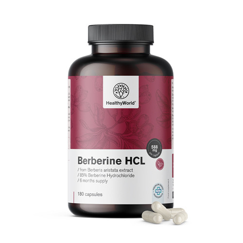 Berberin HCL 500 mg  iz izvlečka Berberis aristata