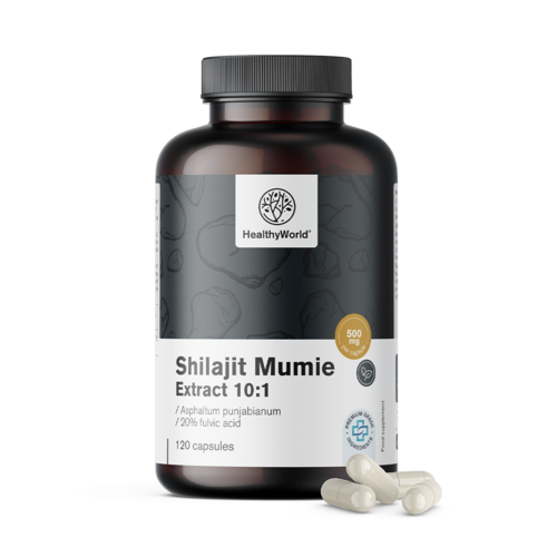 Shilajit Mumie Extract 10:1, 120 kapsul