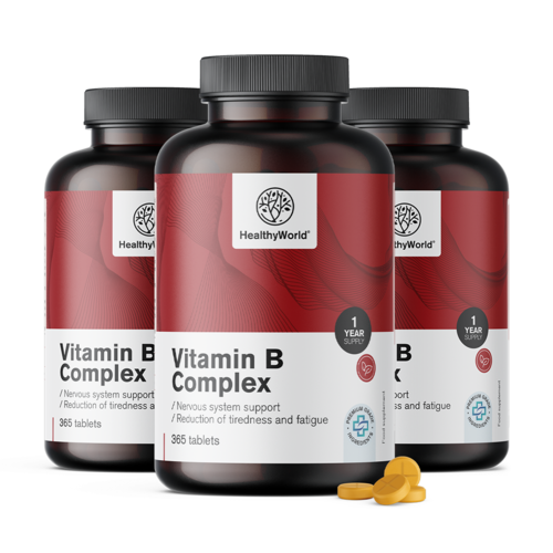3x Vitamin B-kompleks, skupaj 1095 tablet