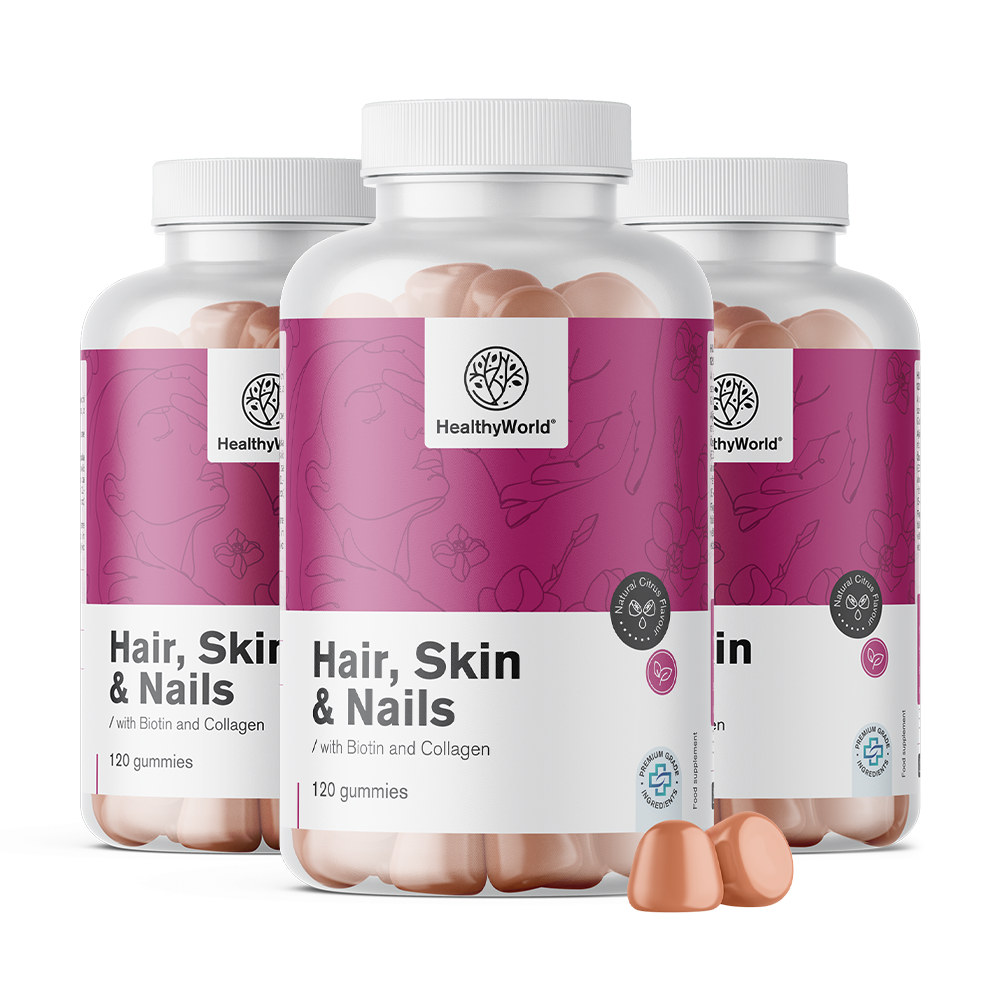 Hair, Skin & Nails – gumiji za lase, kožo in nohte z okusom citrusov