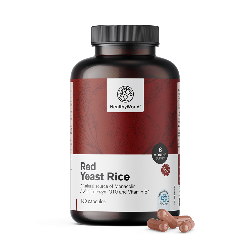 Rdeč kvasni riž 250 mg v kapsulah