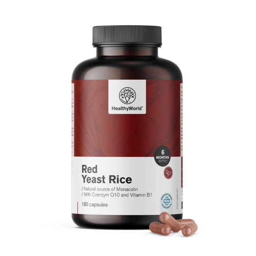 Rdeč kvasni riž 250 mg, 180 kapsul